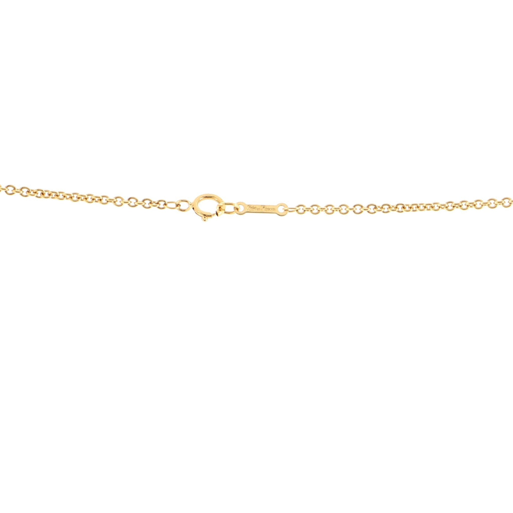 Paloma Picasso Half Moon Face Pendant Necklace 18K Yellow Gold
