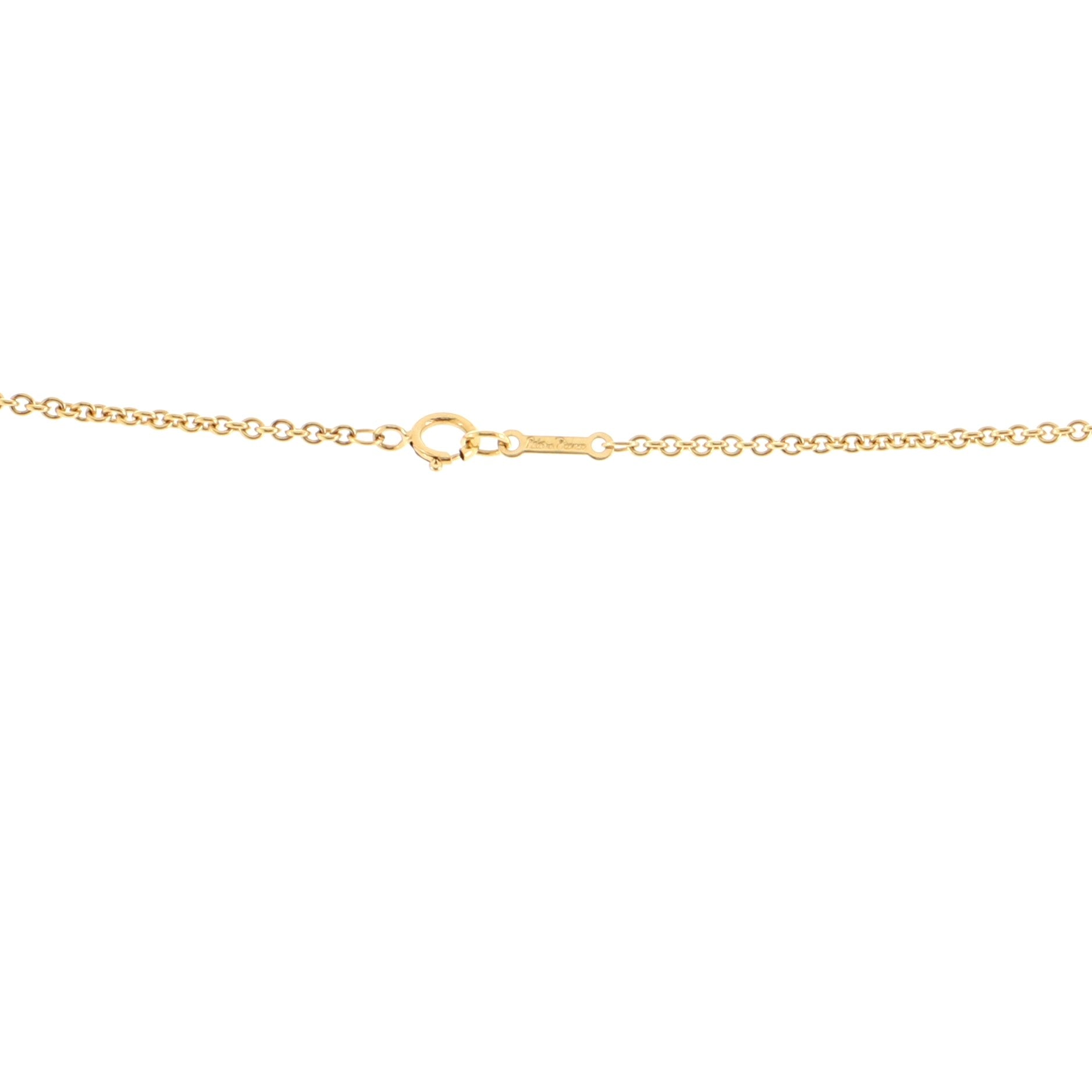 Paloma Picasso Half Moon Face Pendant Necklace 18K Yellow Gold