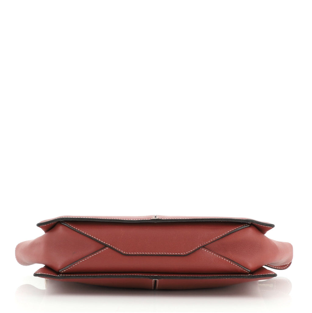 Tri-Fold Clutch on Chain Smooth Leather
