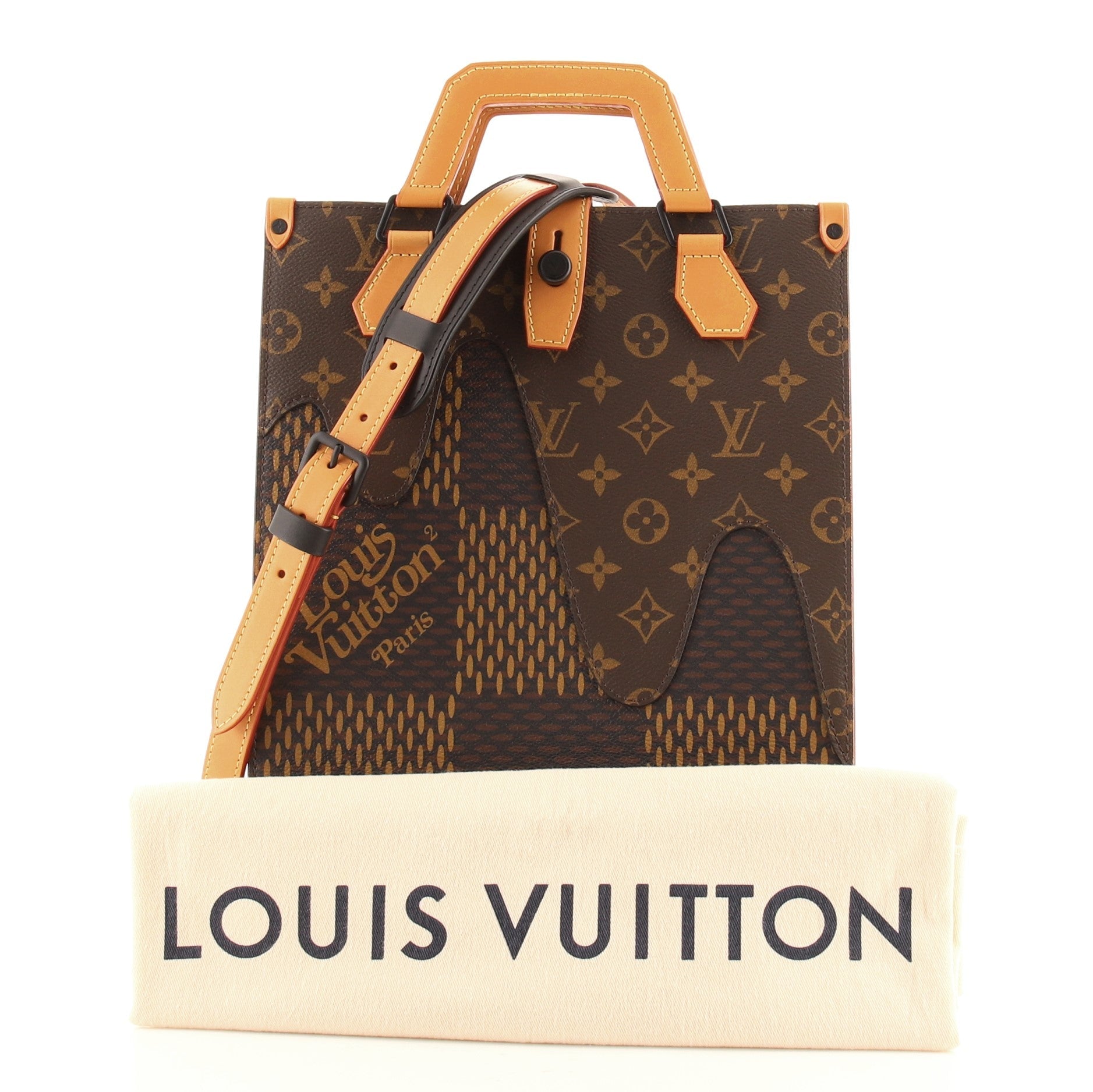 Nigo Tote Limited Edition Giant Damier and Monogram Canvas Mini