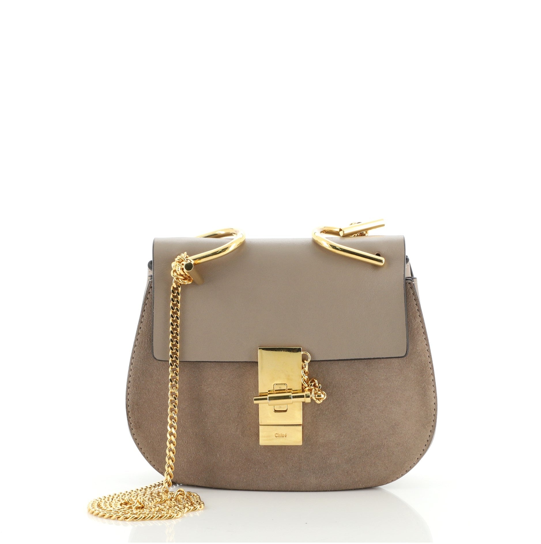Drew Crossbody Bag Leather and Suede Mini