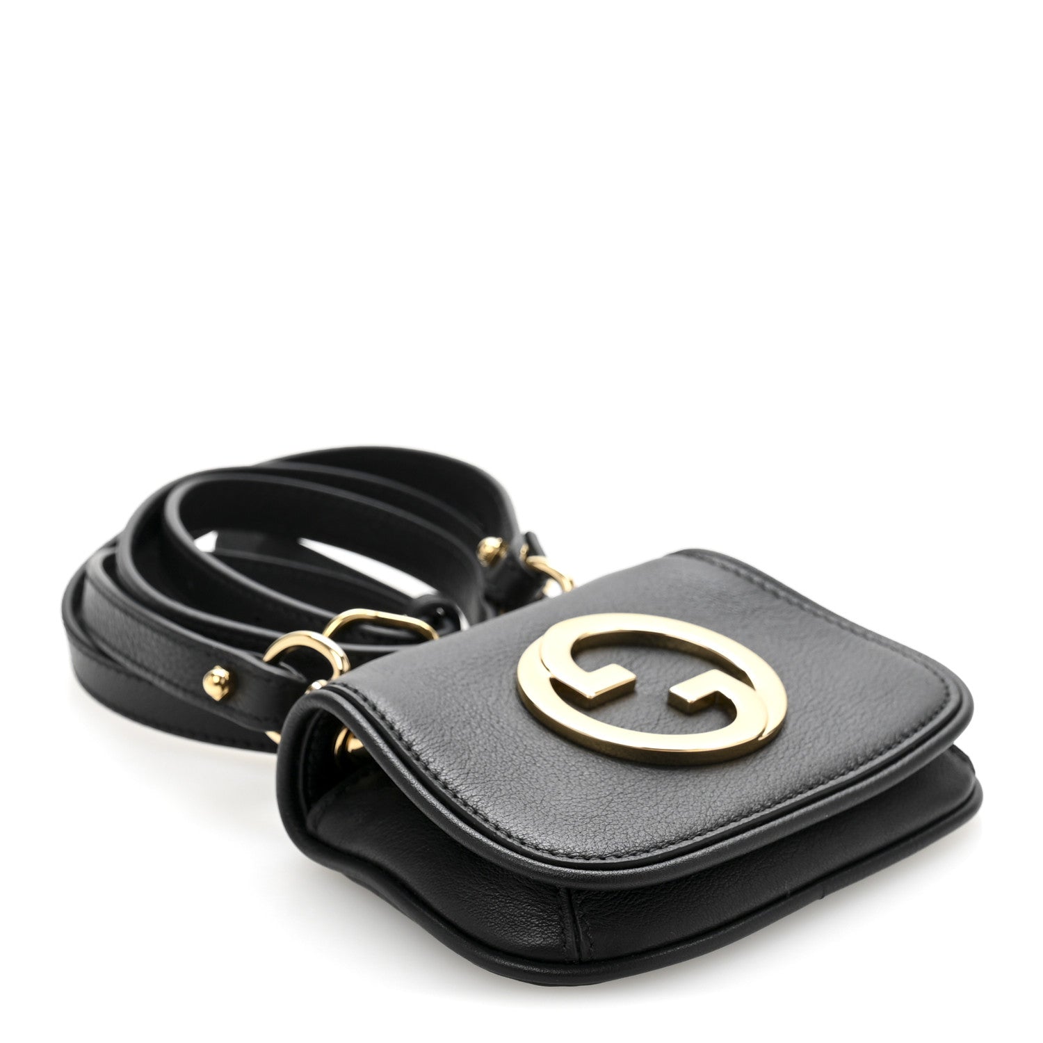Roxy Calfskin Blondie  Case Wallet with Strap Black