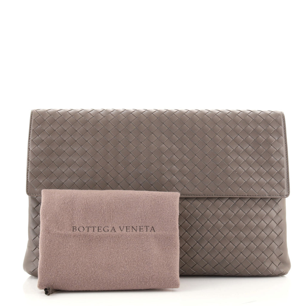 Flap Clutch Intrecciato Nappa Large