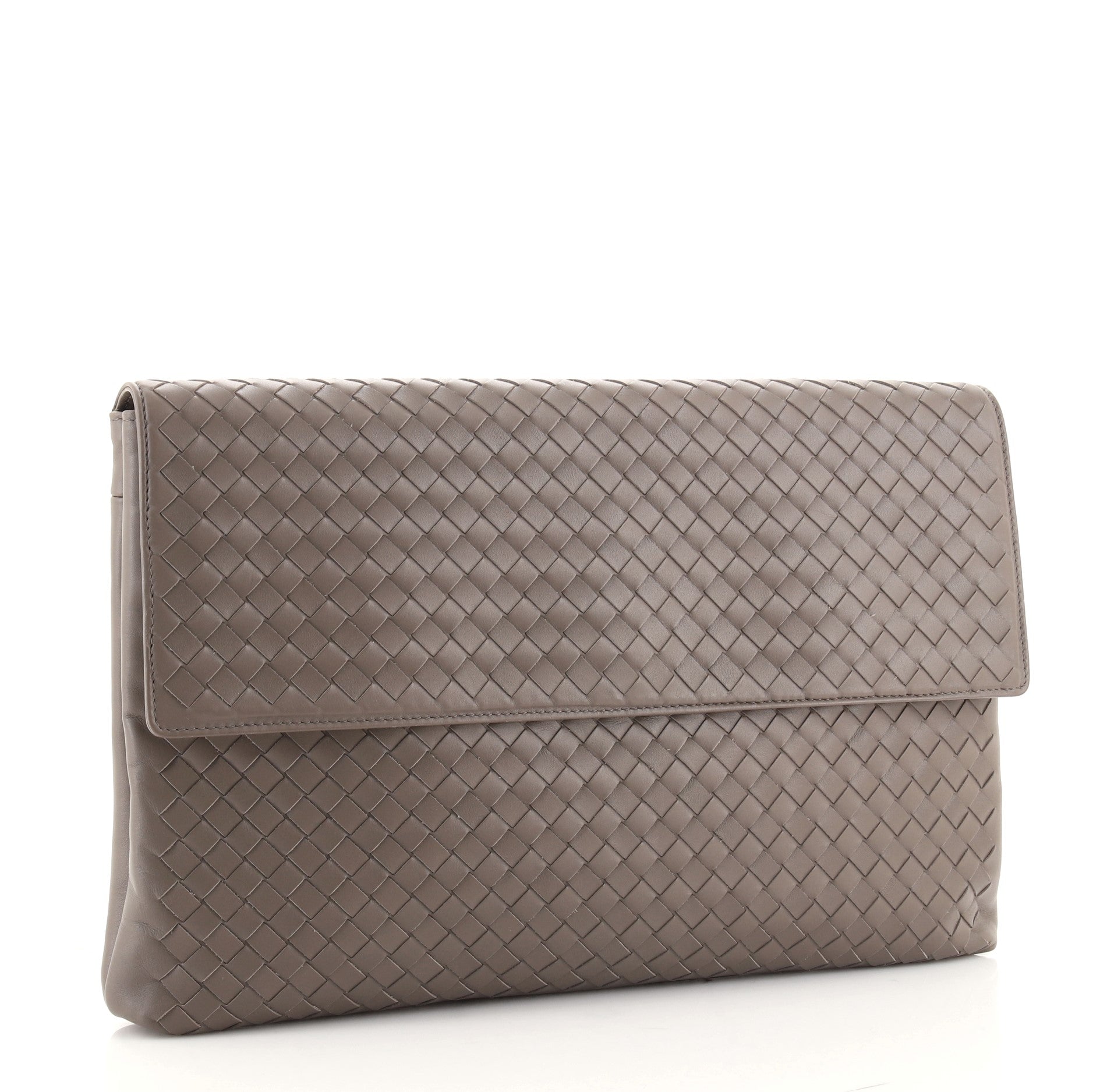 Flap Clutch Intrecciato Nappa Large