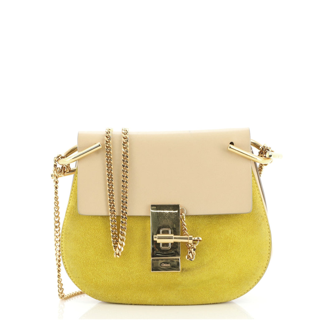 Drew Crossbody Bag Leather and Suede Mini