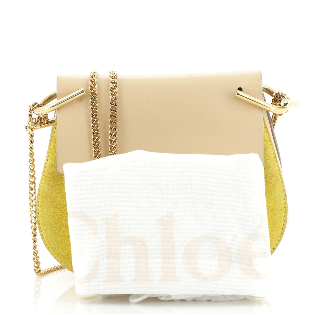 Drew Crossbody Bag Leather and Suede Mini