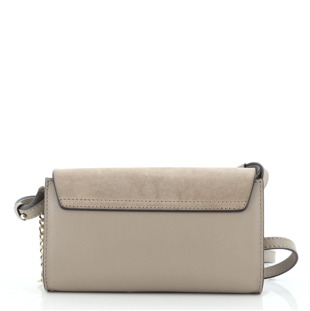 Faye Shoulder Bag Leather and Suede Mini