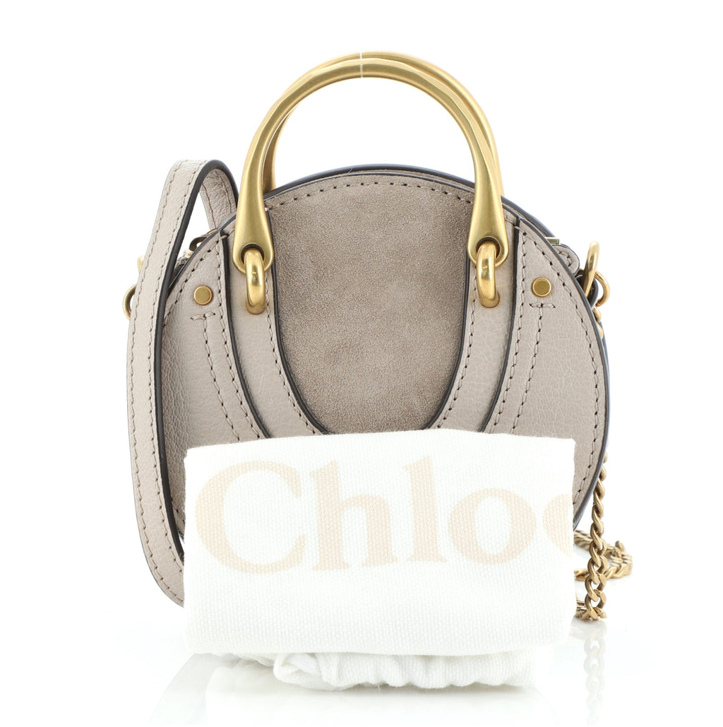 Pixie Crossbody Bag Leather with Suede Mini