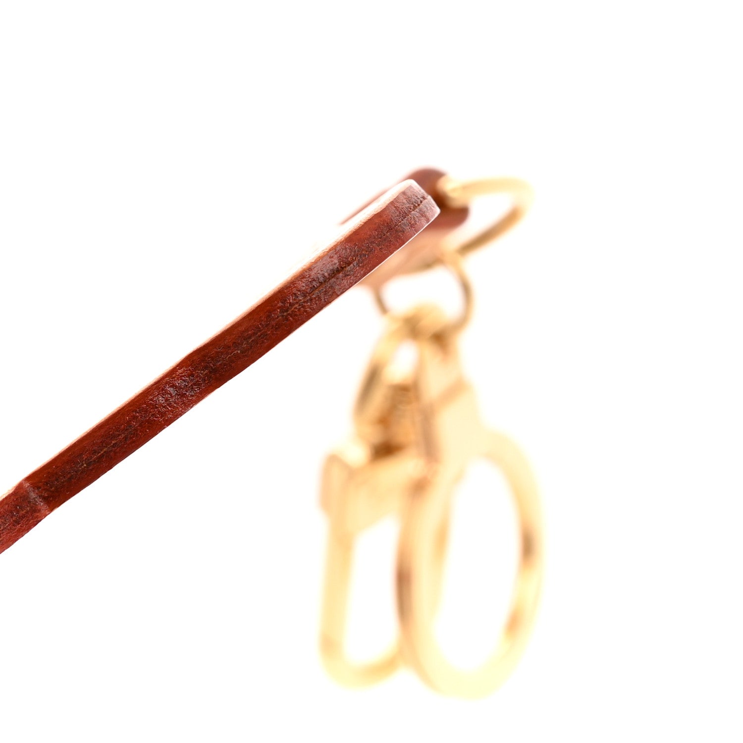 Vachetta Monogram Panda Key Ring Bag Charm