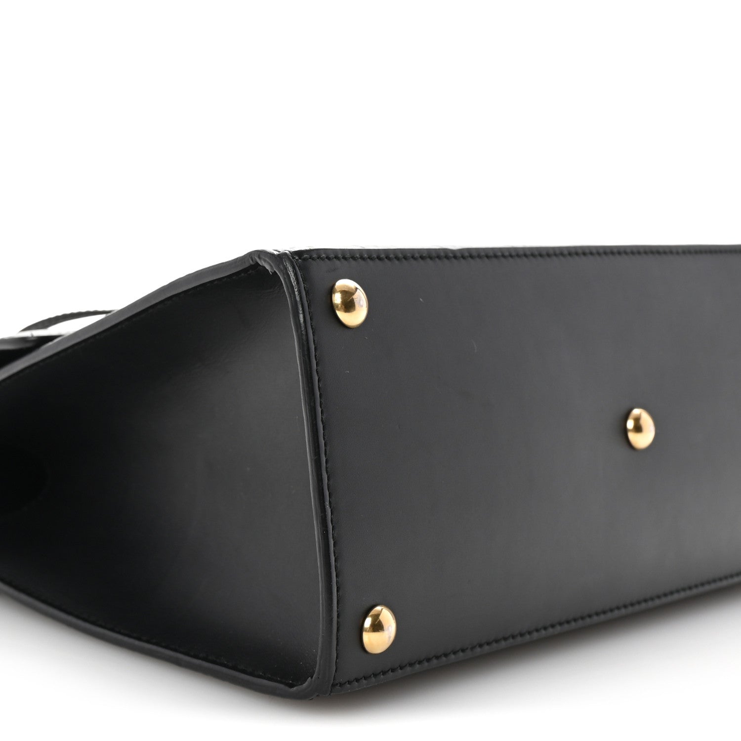 Guccissima Signature Small Padlock Top Handle Bag Black