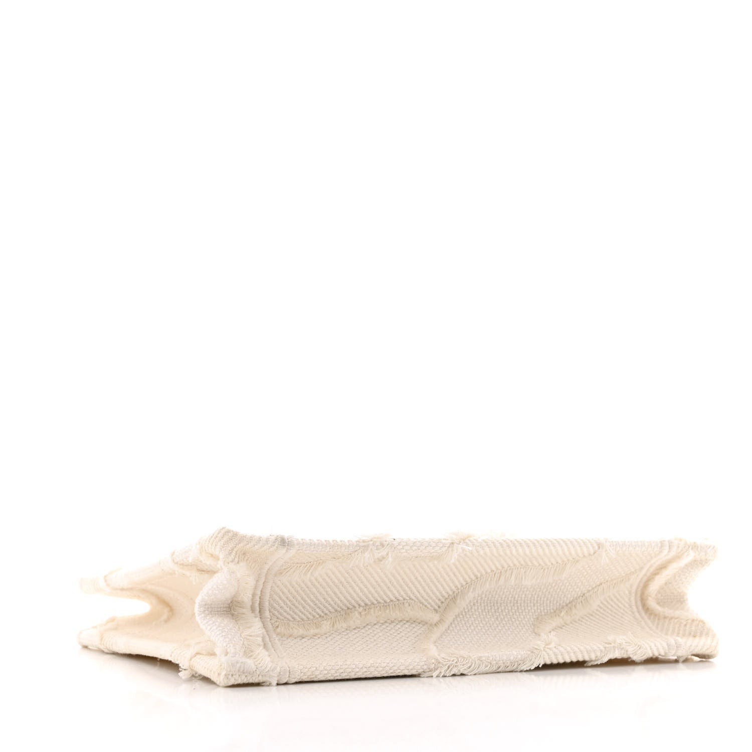 Canvas Embroidered Camouflage Mini Book Tote White