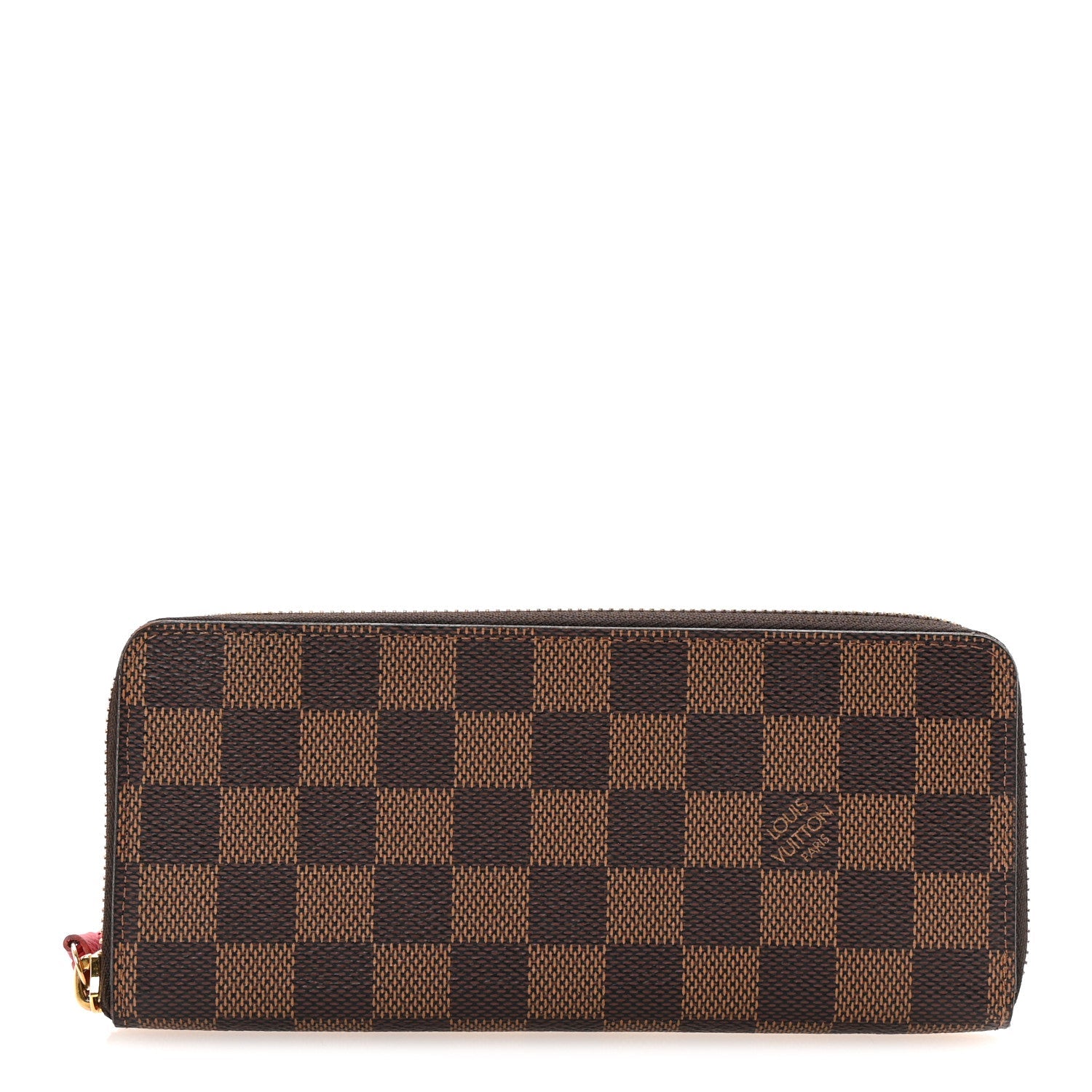 Damier Ebene Clemence Wallet Cherry