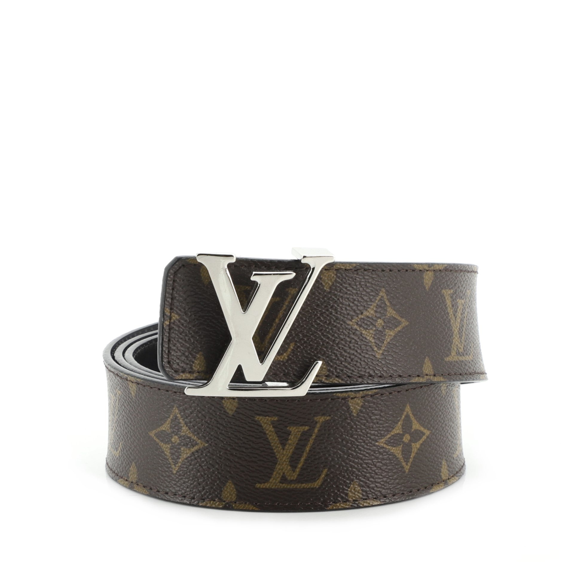 LV Initiales Reversible Belt Monogram Canvas and Leather Wide 105