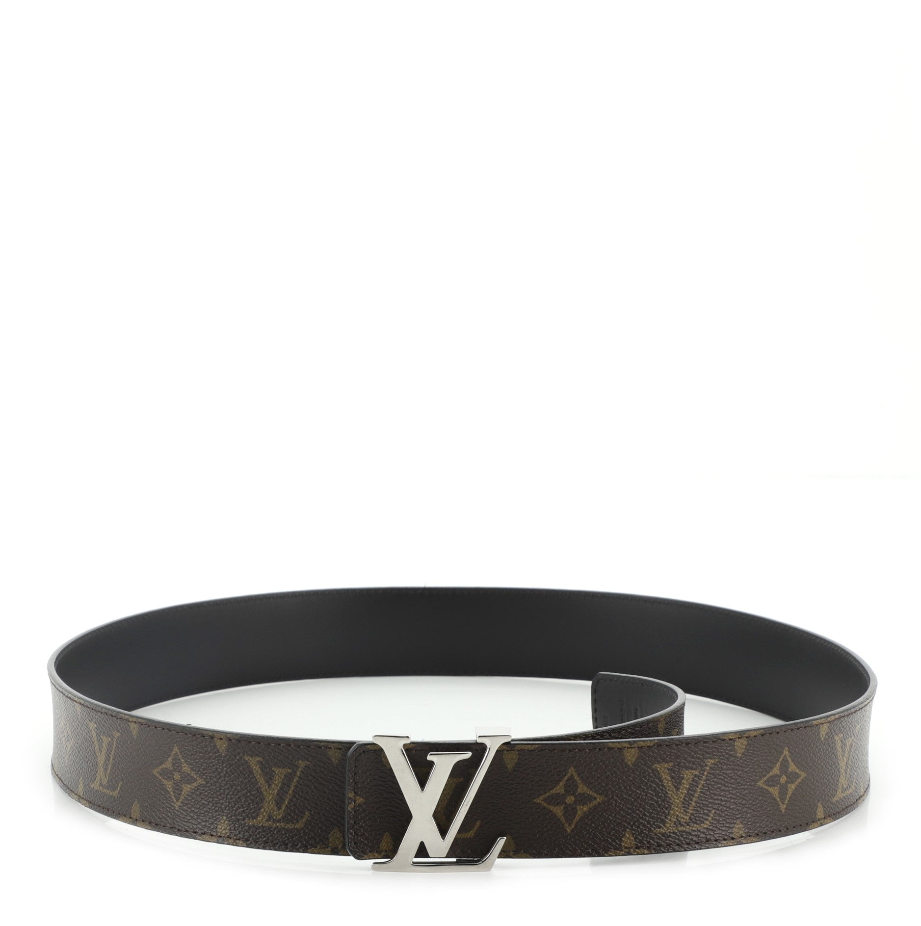 LV Initiales Reversible Belt Monogram Canvas and Leather Wide 105