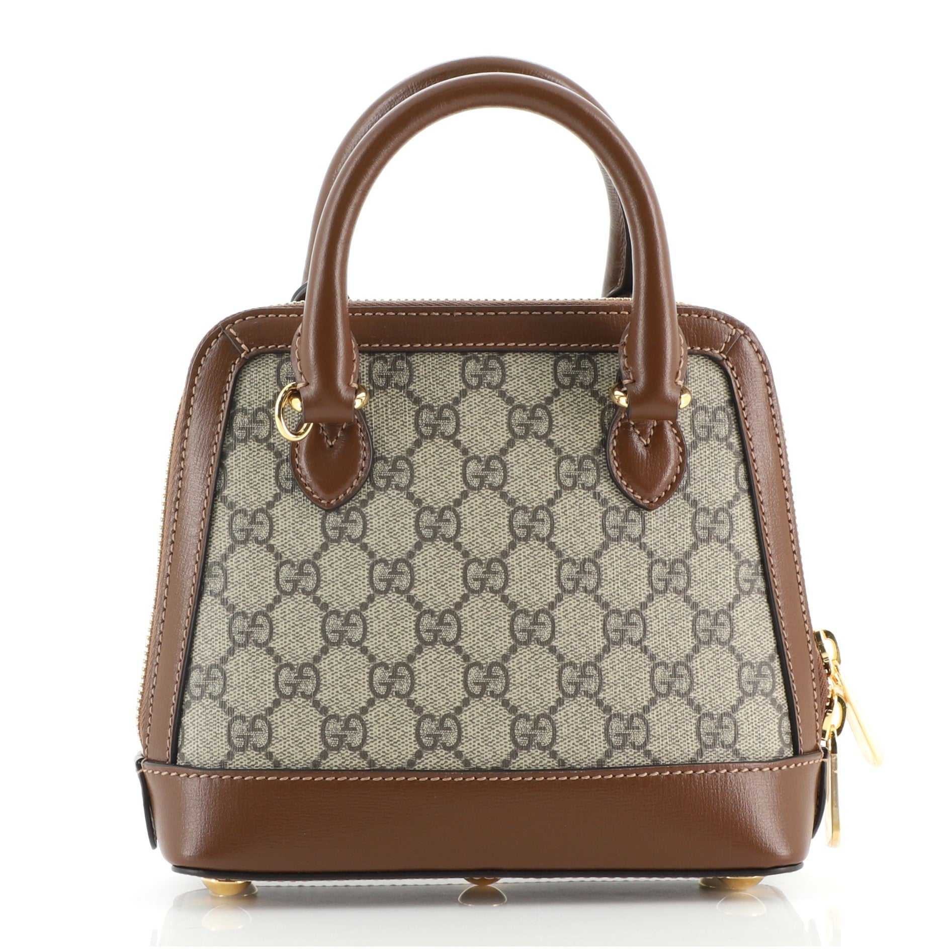 1955 Horsebit Top Handle Bag GG Coated Canvas Mini