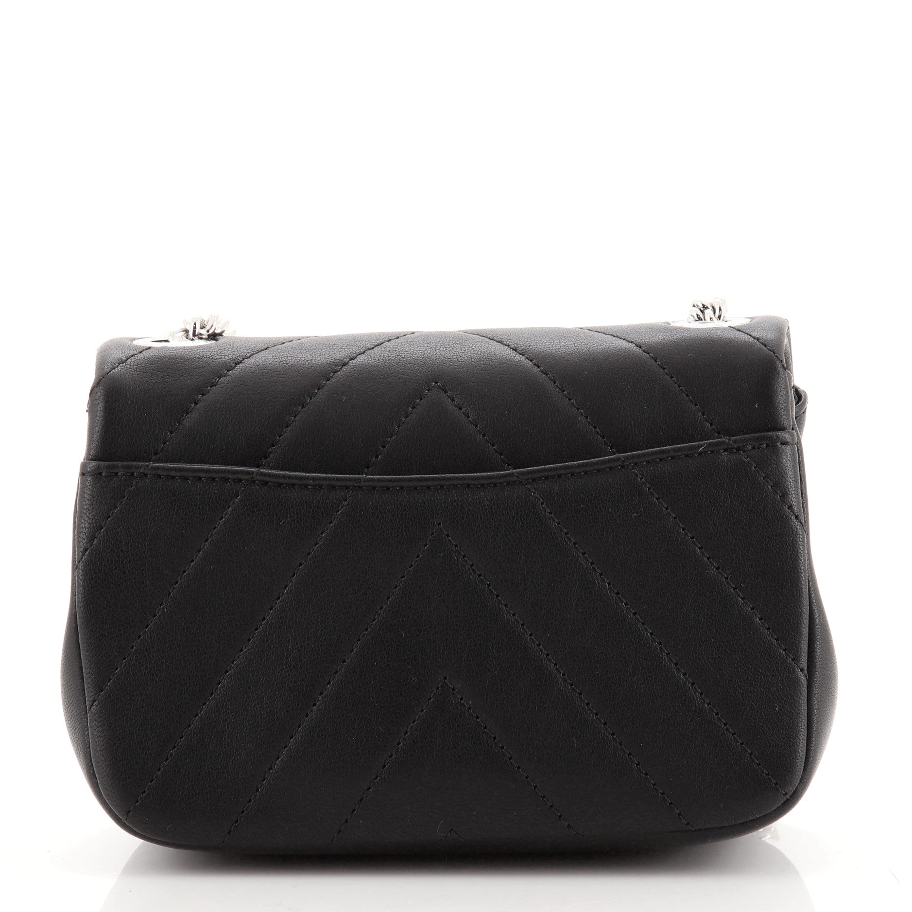 CC Chain Flap Bag Chevron Lambskin Mini