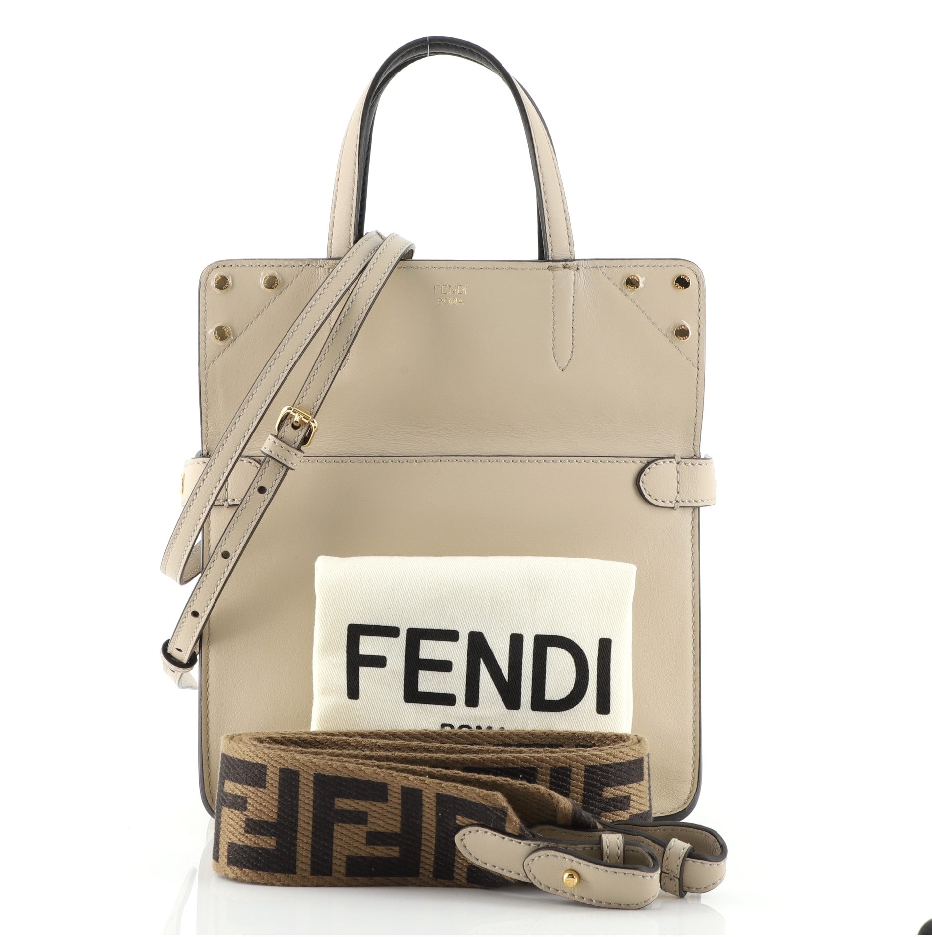 Flip Tote Leather with Suede Mini