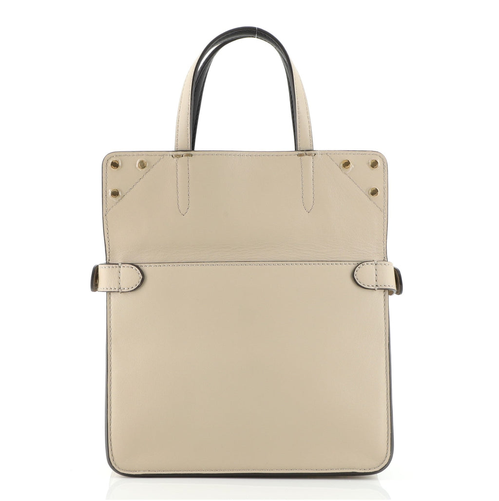 Flip Tote Leather with Suede Mini