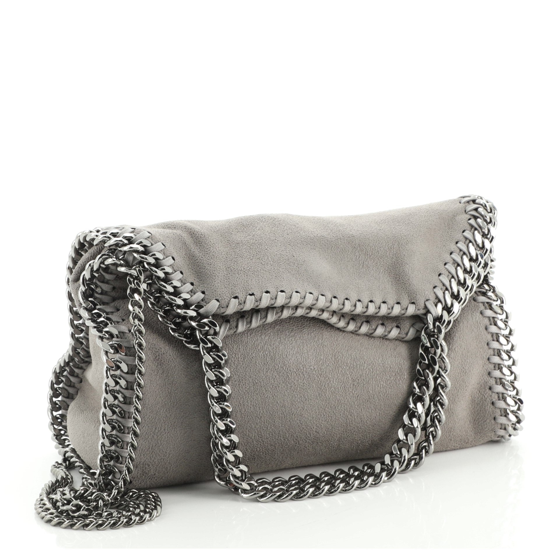 Falabella Fold Over Crossbody Bag Shaggy Deer Mini
