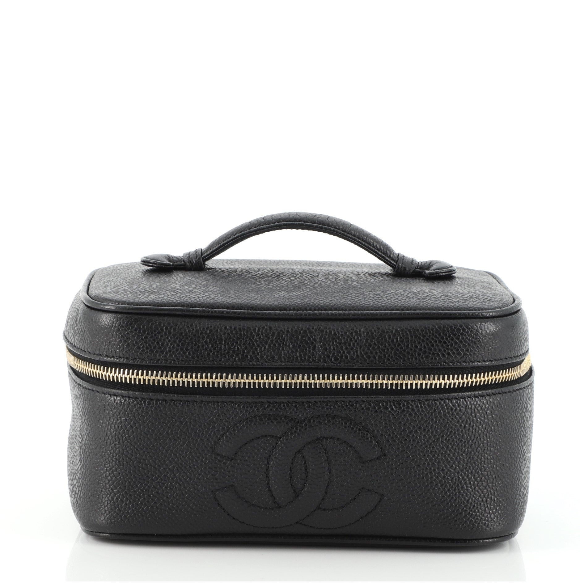 Vintage Timeless Cosmetic Case Caviar Medium