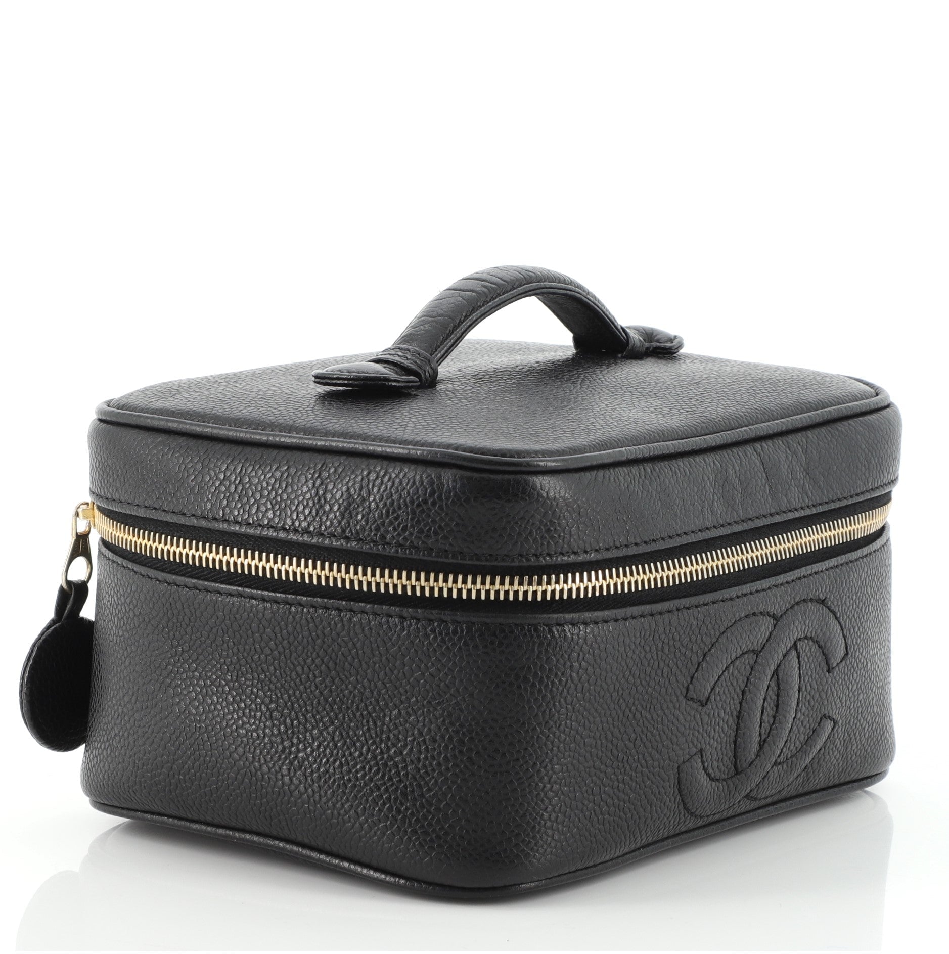 Vintage Timeless Cosmetic Case Caviar Medium