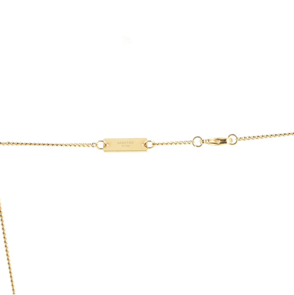 Monogram Triple Pendant Necklace Metal