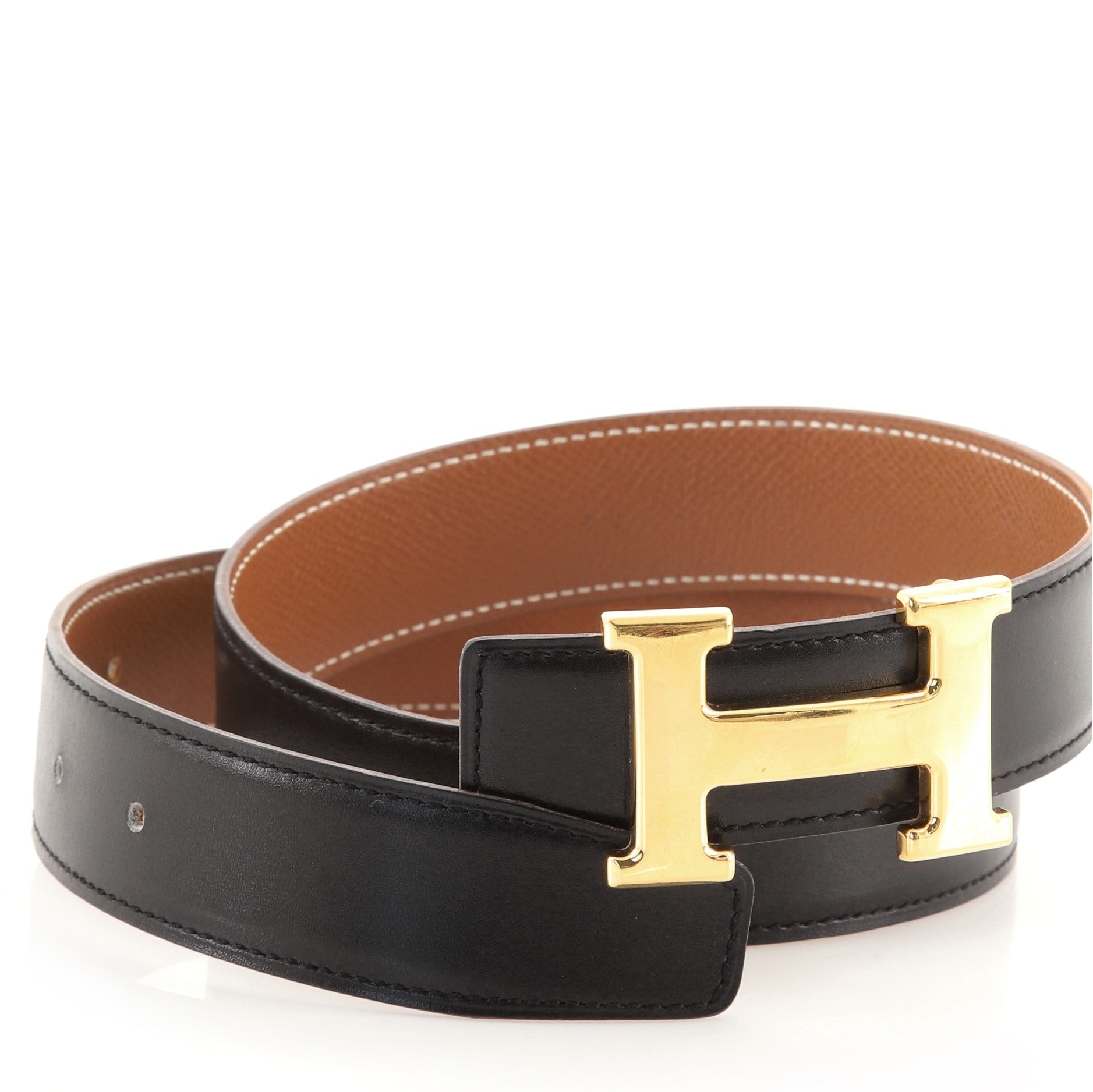 Constance Reversible Belt Leather Medium 75