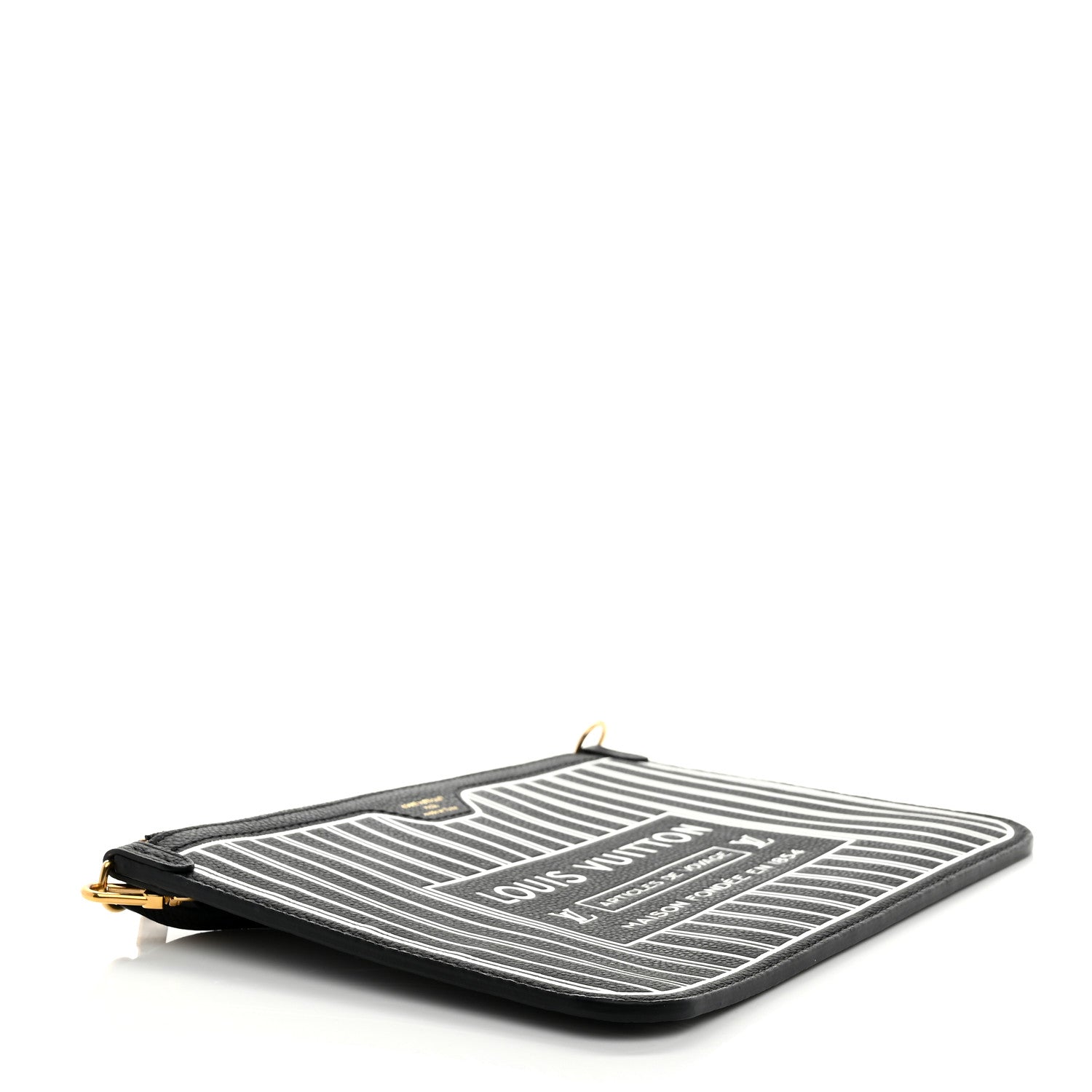 Calfskin Neverfull Inside Out MM Pochette Black