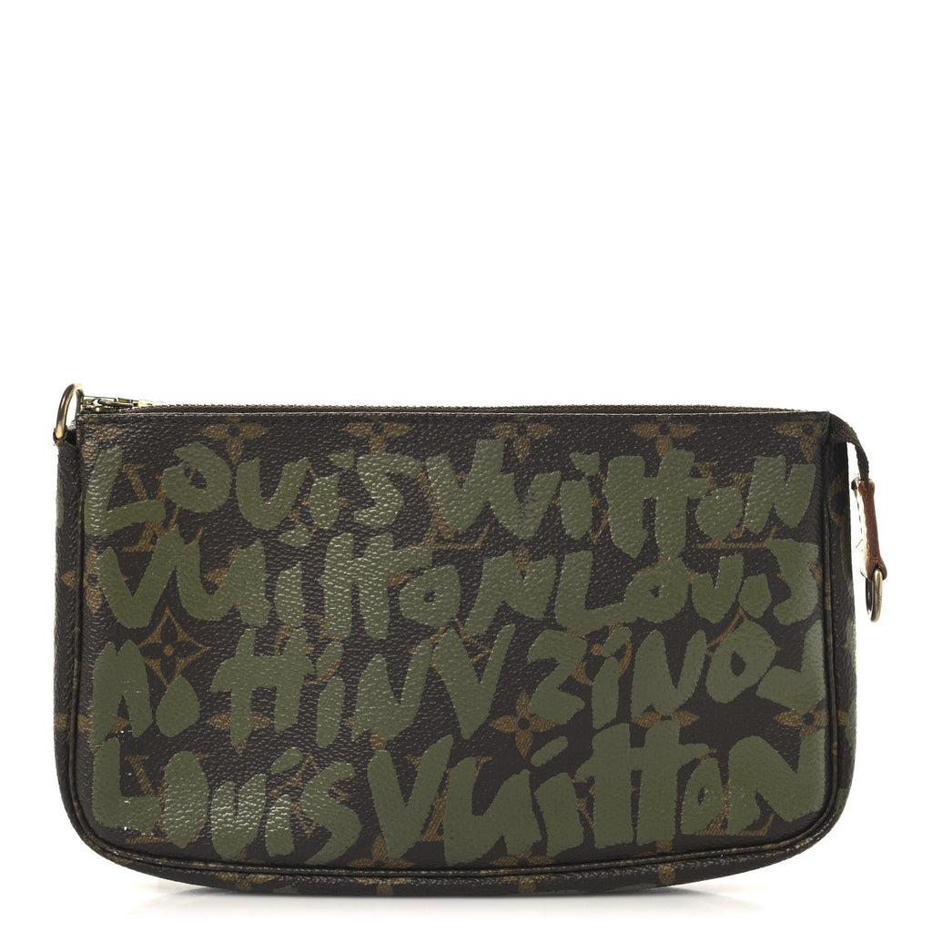 Monogram Graffiti Pochette Accessories Kaki