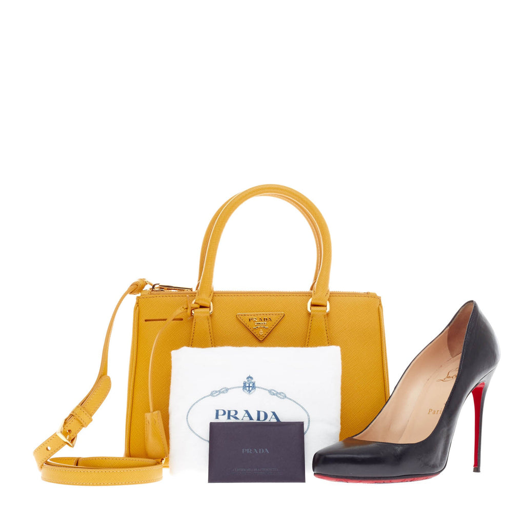 Saffiano Two Zip Handbag Lux Tote Mini