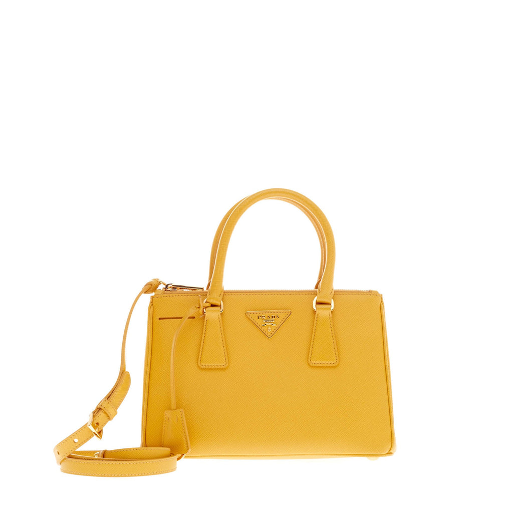 Saffiano Two Zip Handbag Lux Tote Mini
