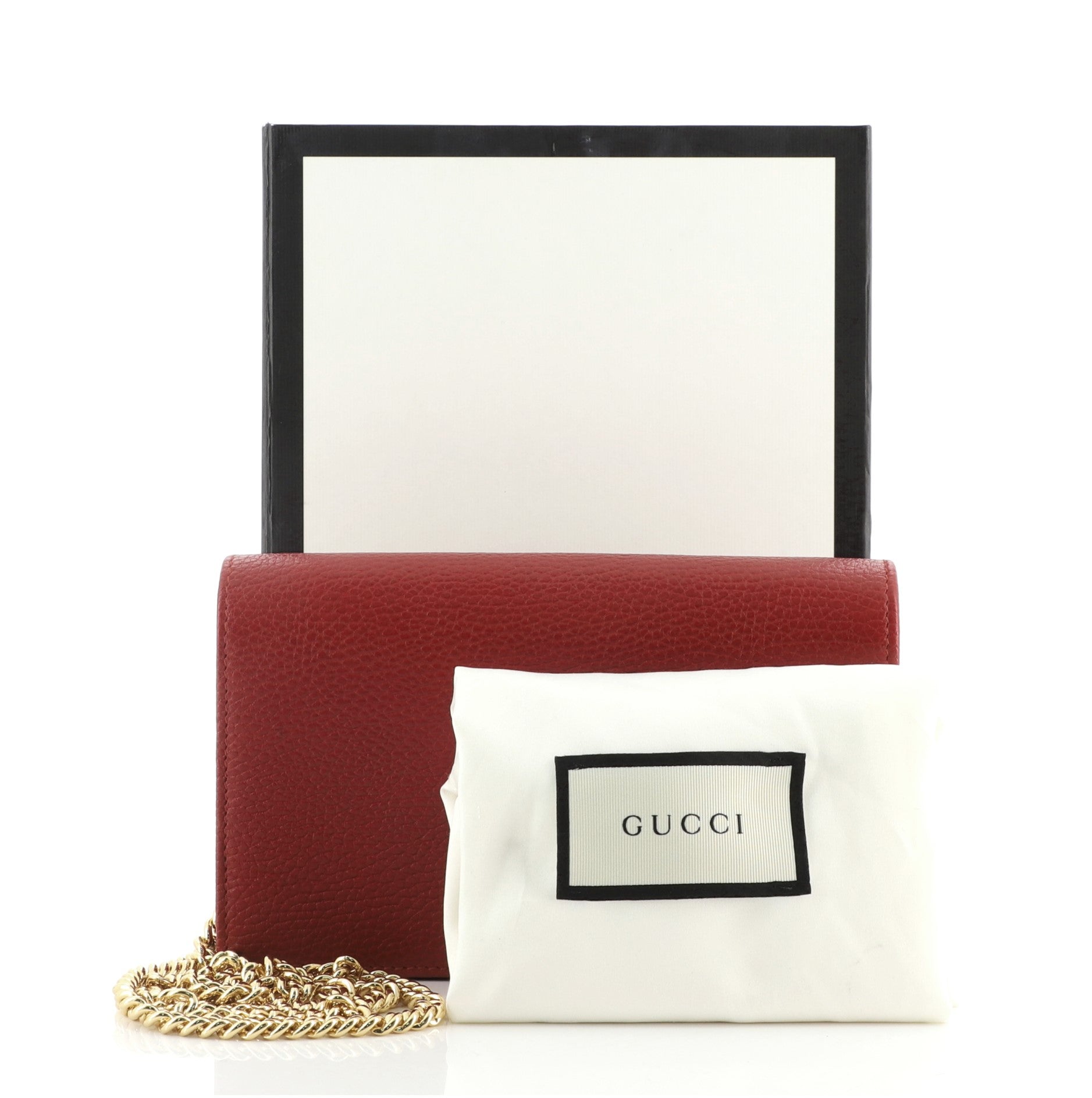 Petite GG Marmont Chain Wallet Leather Mini