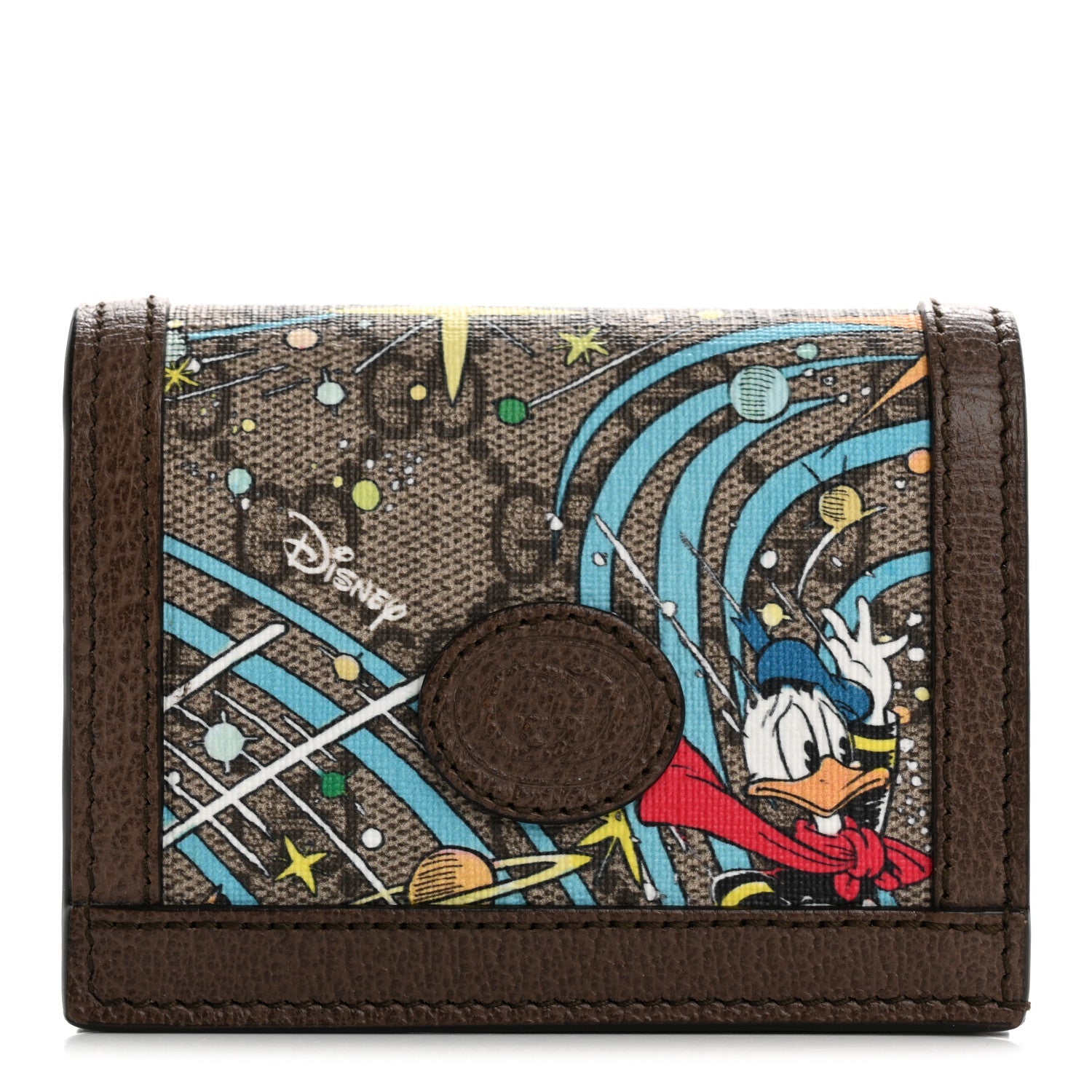 X DISNEY GG Supreme Monogram Donald Duck Interlocking G  Case Beige Multicolor New Acero