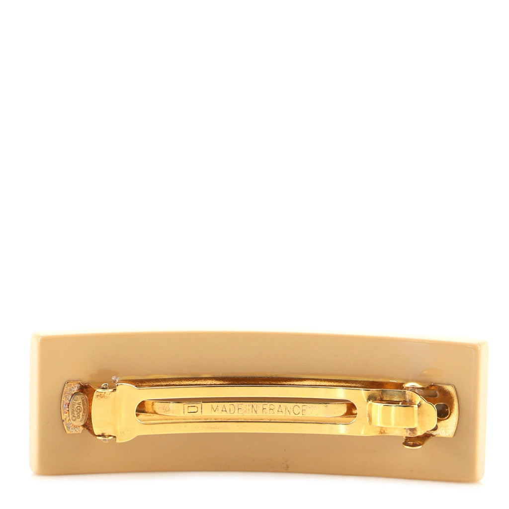 CC Studded Barrette Metal Embellished Resin XS