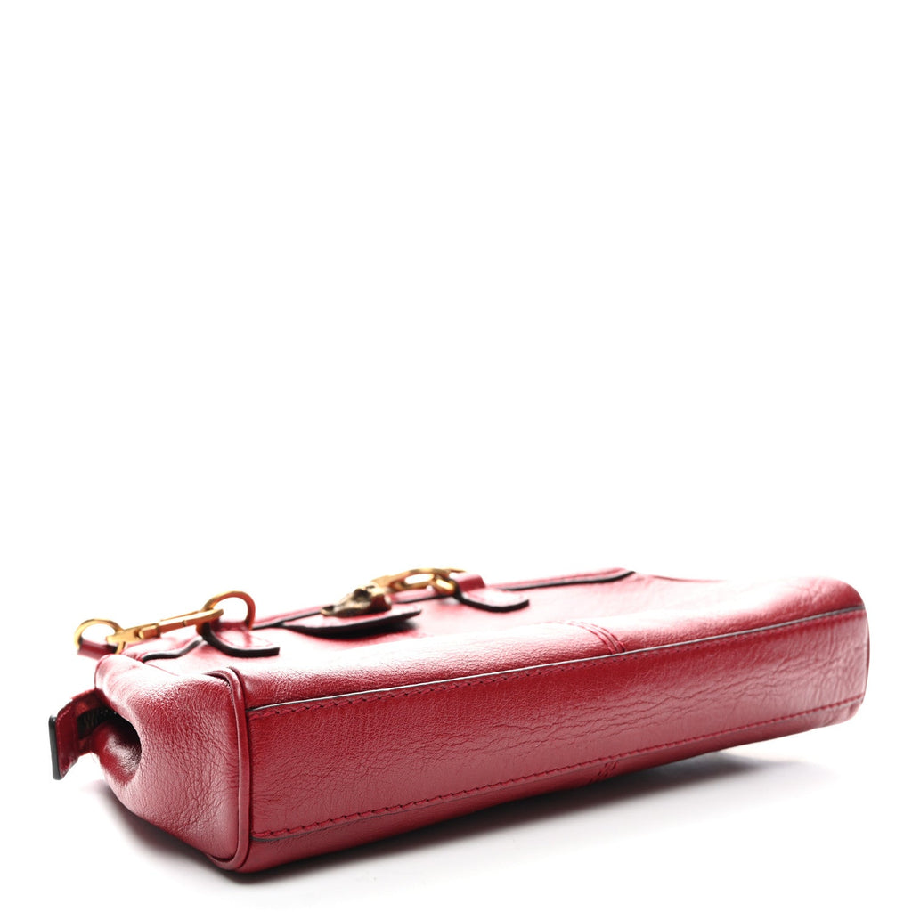 Piuma Lux Calfskin Small Re(Belle) Crossbody Bag Romantic Cerise