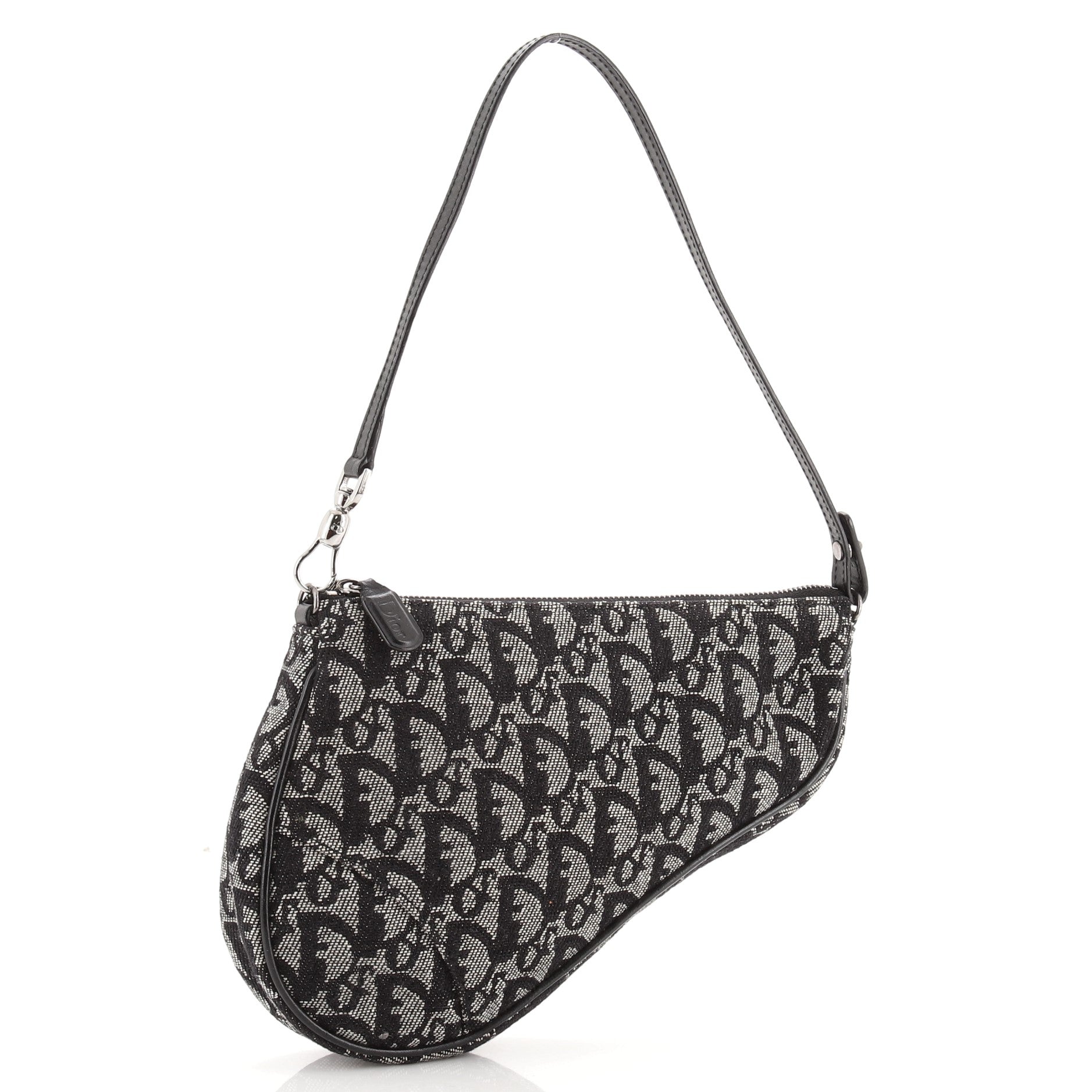 Vintage Saddle Bag Diorissimo Canvas Mini