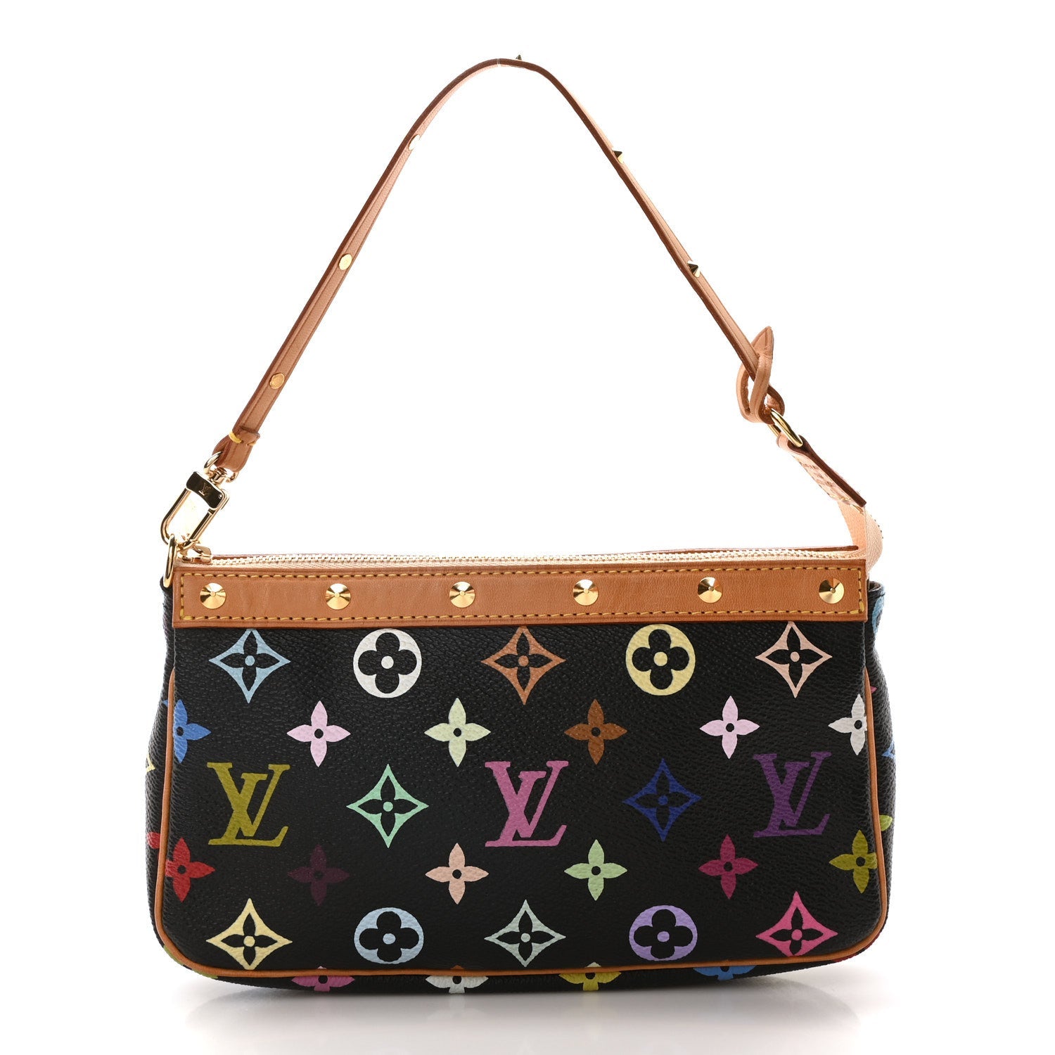 Monogram Multicolor Pochette Accessories Black