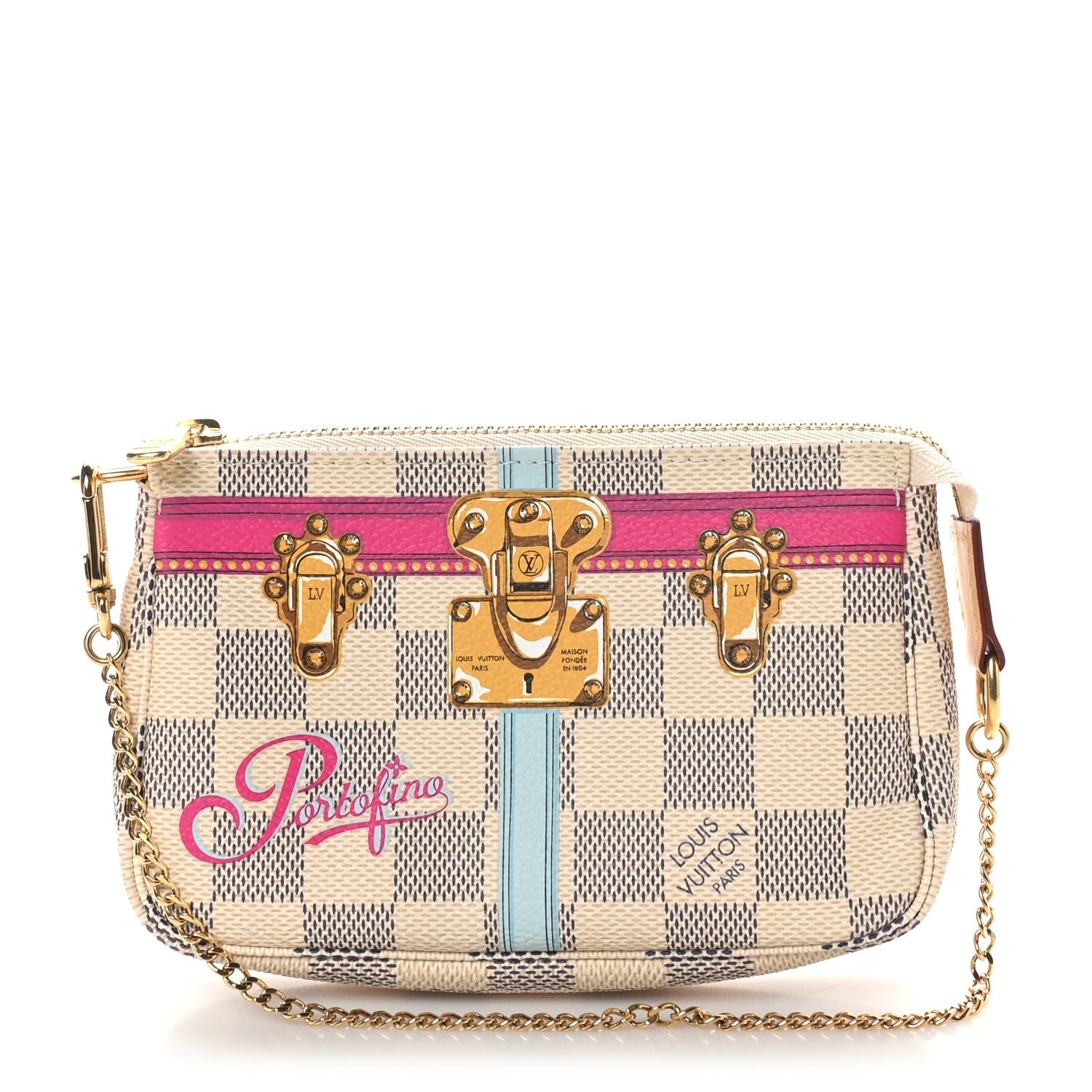 Damier Azur Summer Trunks Portofino Mini Pochette Accessories