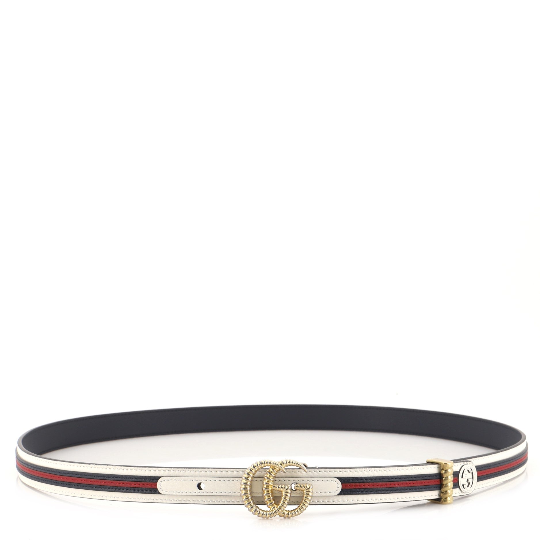 GG Marmont Web Belt Leather Medium 100