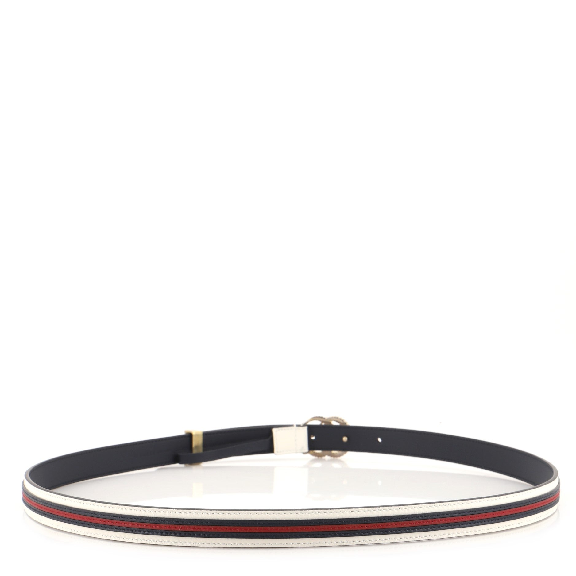 GG Marmont Web Belt Leather Medium 100