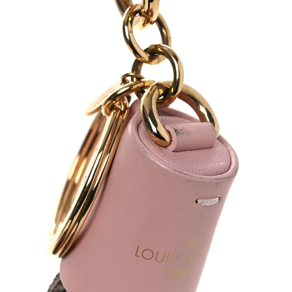 Monogram Tassel Bag Charm Pink
