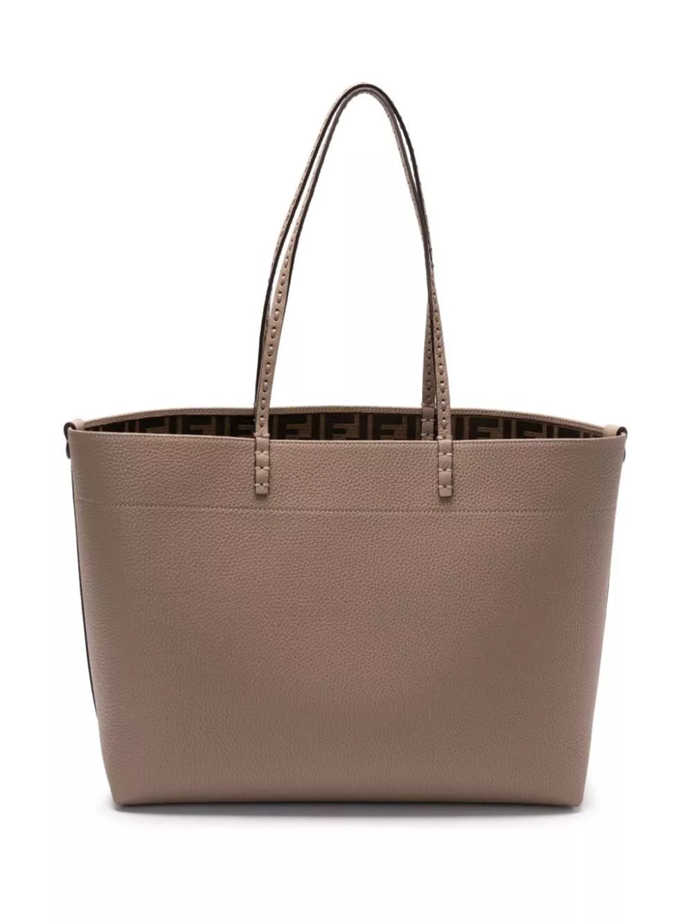 medium roll bag with macro topstitching