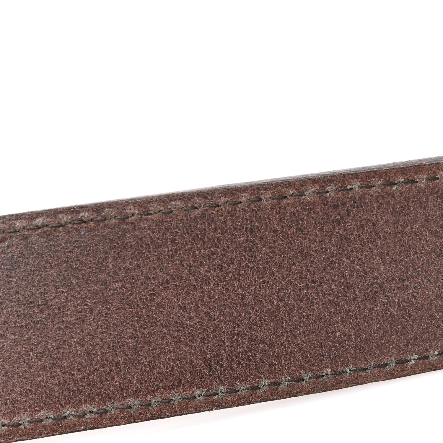Calfskin Interlocking G Belt 85 34 Dark Brown