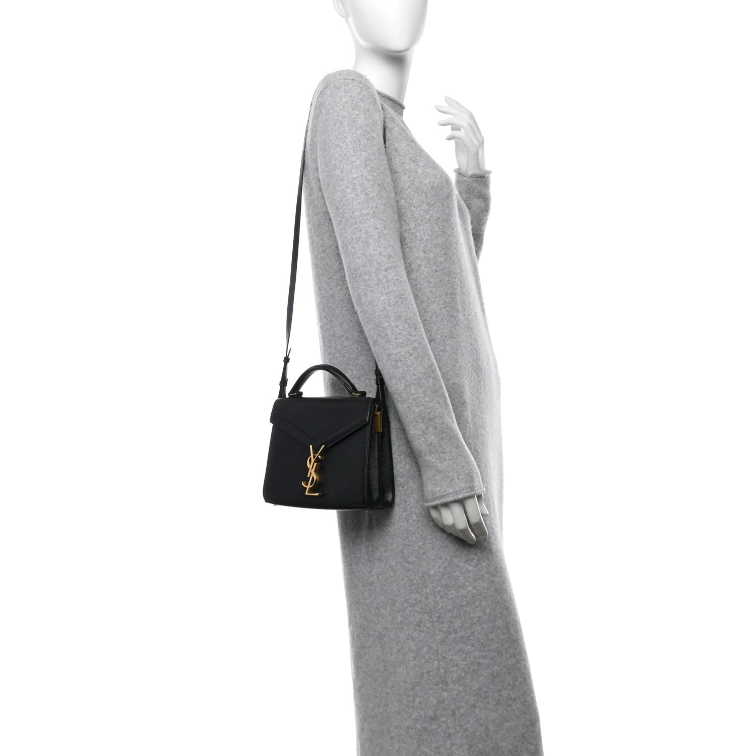 Grain de Poudre Mini Classic Monogram Cassandra Top Handle Black Rouge Legion
