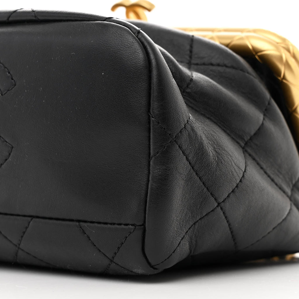 Lambskin Quilted My Crush Bag Black