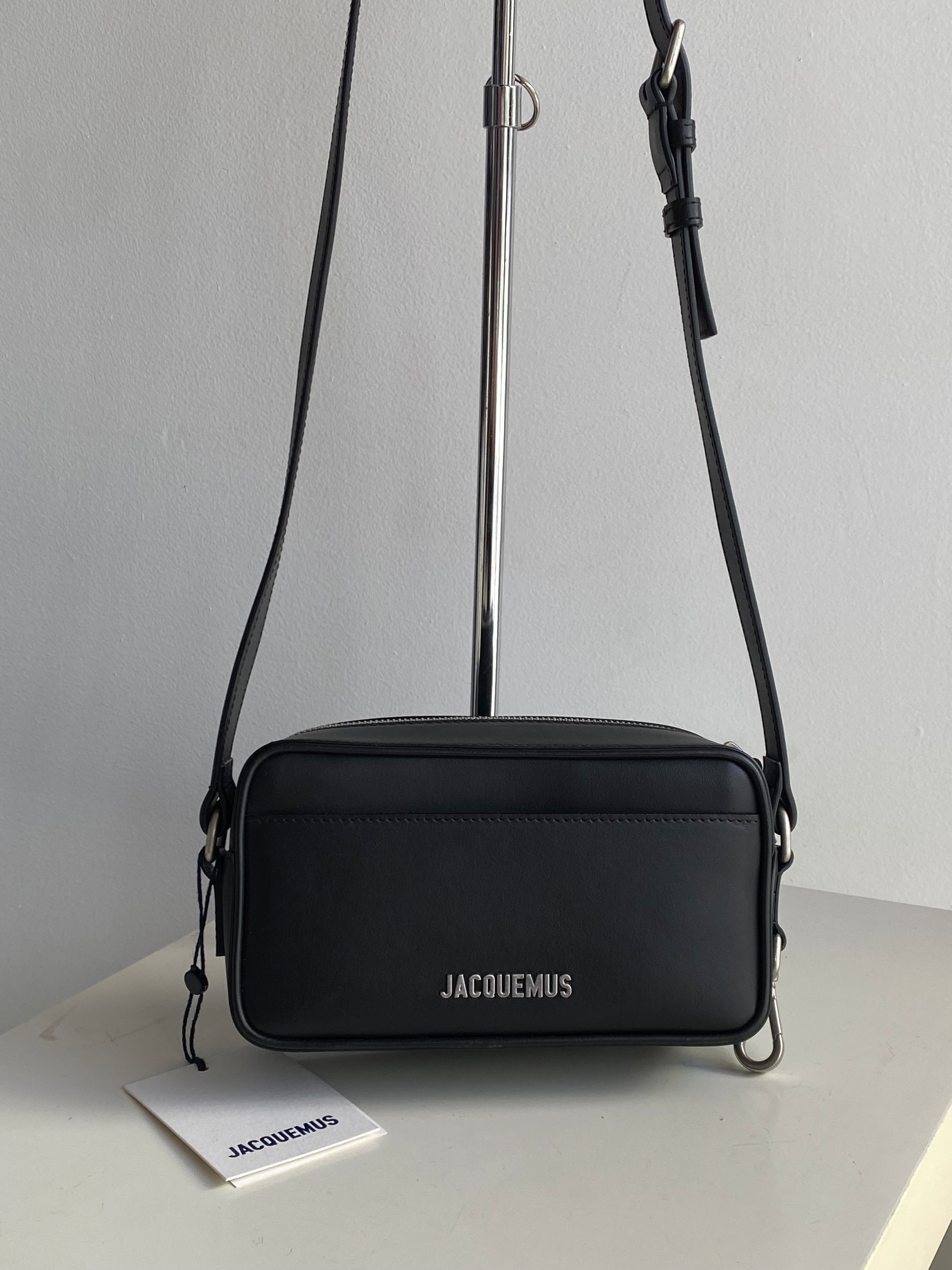 Jacquemus La Baneto Black Leather Crossbody Bag