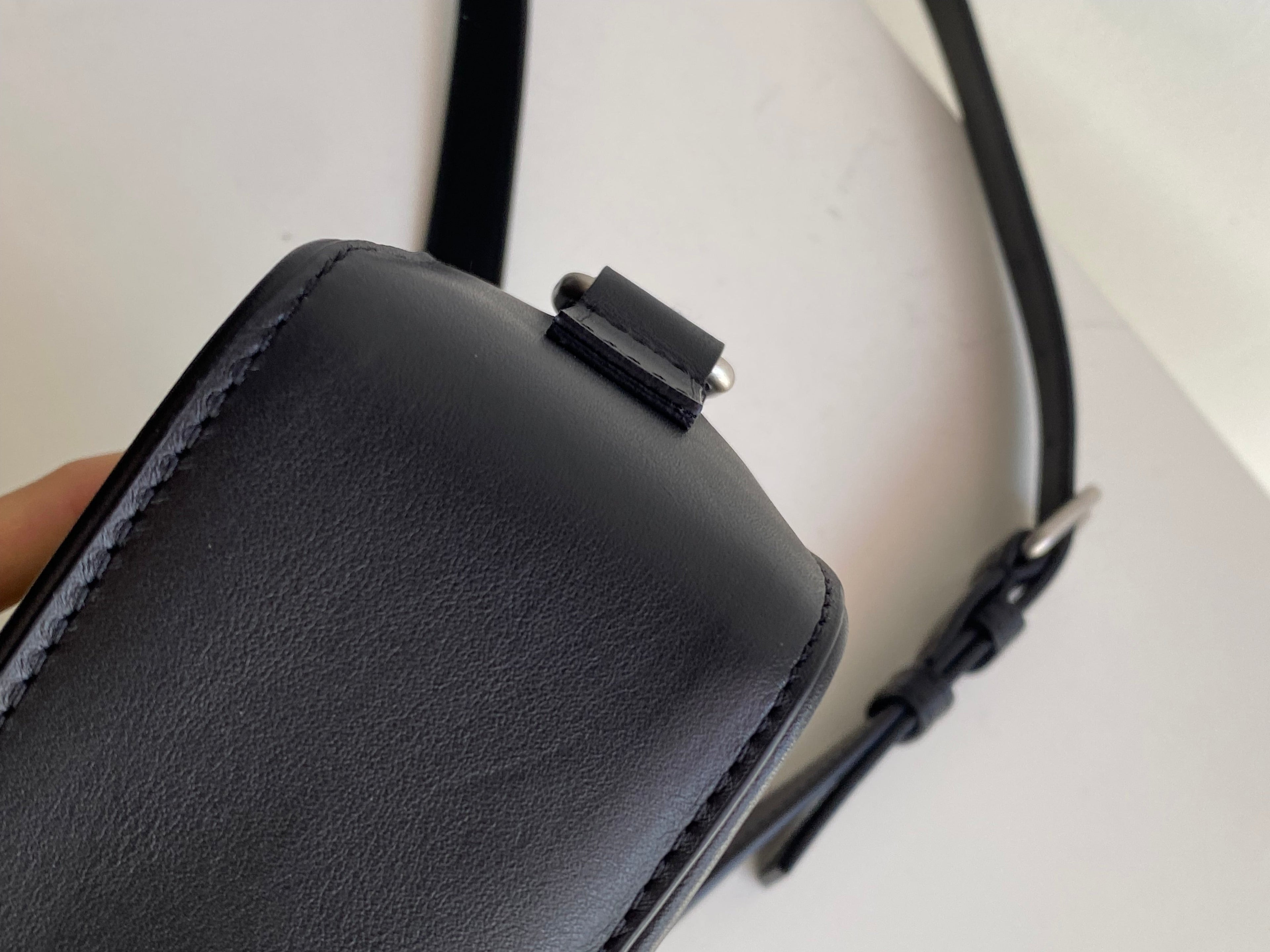 Jacquemus La Baneto Black Leather Crossbody Bag