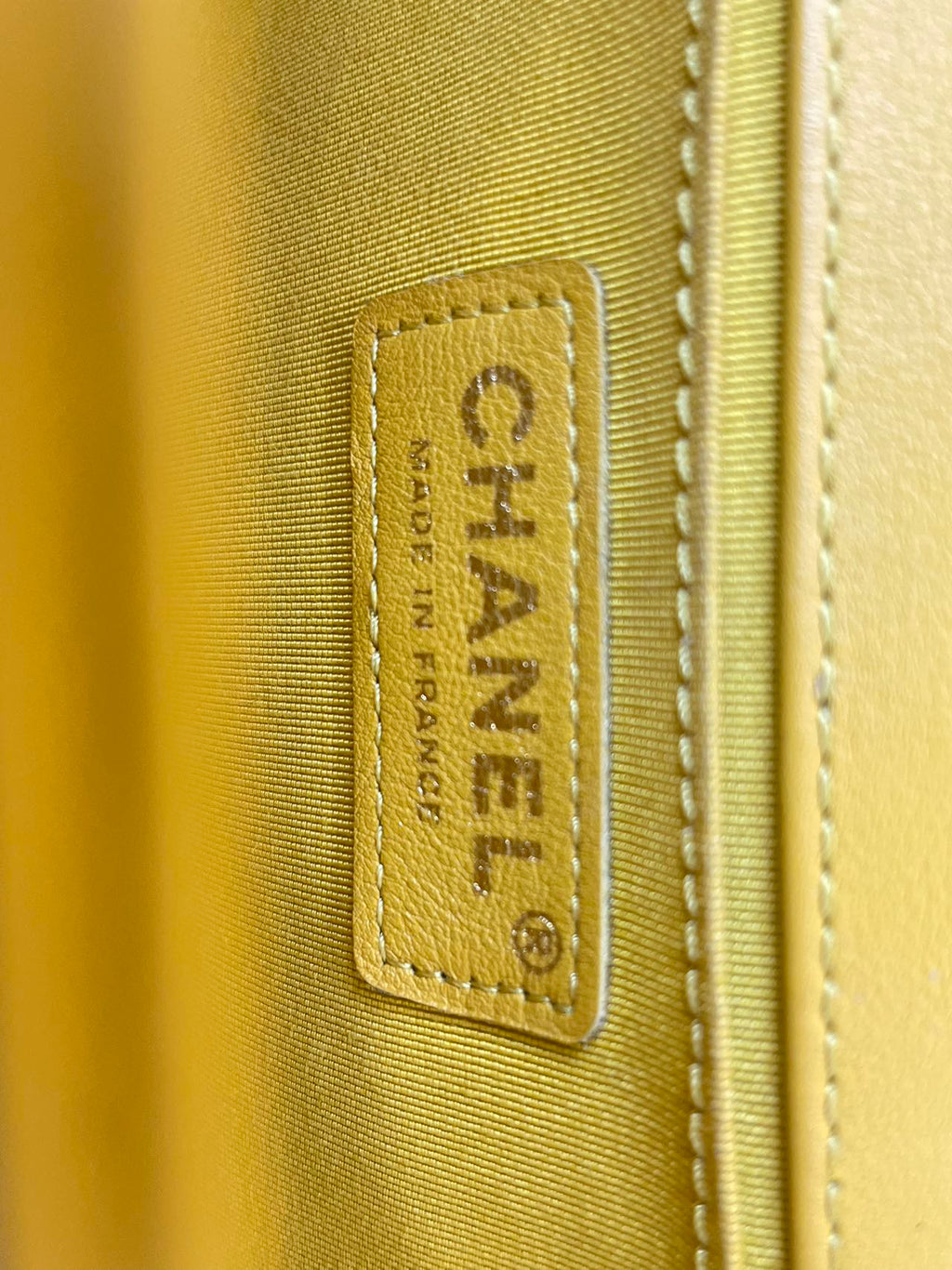 Chanel Le boy Medium in Lemon Yellow Bag with Gold Hardware