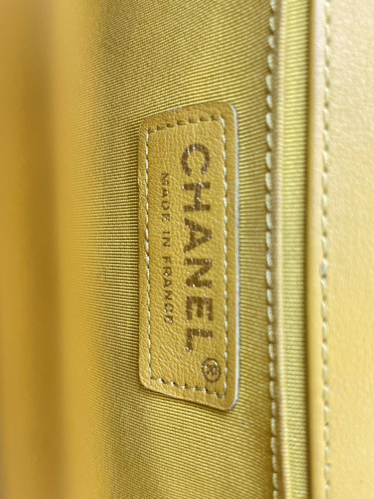 Chanel Le boy Medium in Lemon Yellow Bag with Gold Hardware