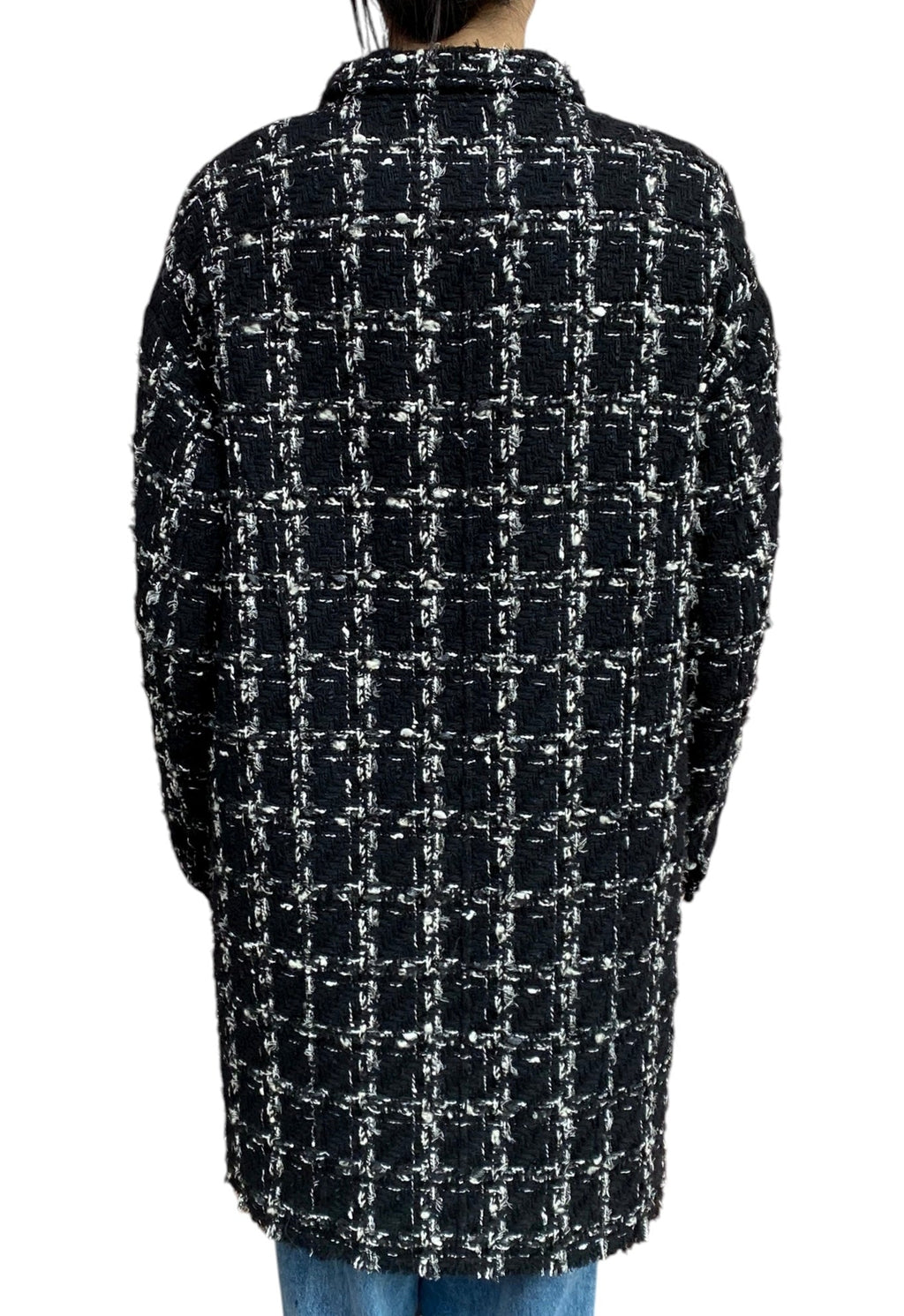 Giambattista Valli Black Tweed Coat  - 40 / US 6